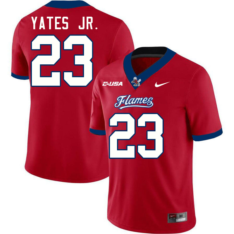 Liberty Flames #23 Charles Yates Jr. College Football Jerseys Stitched-Red